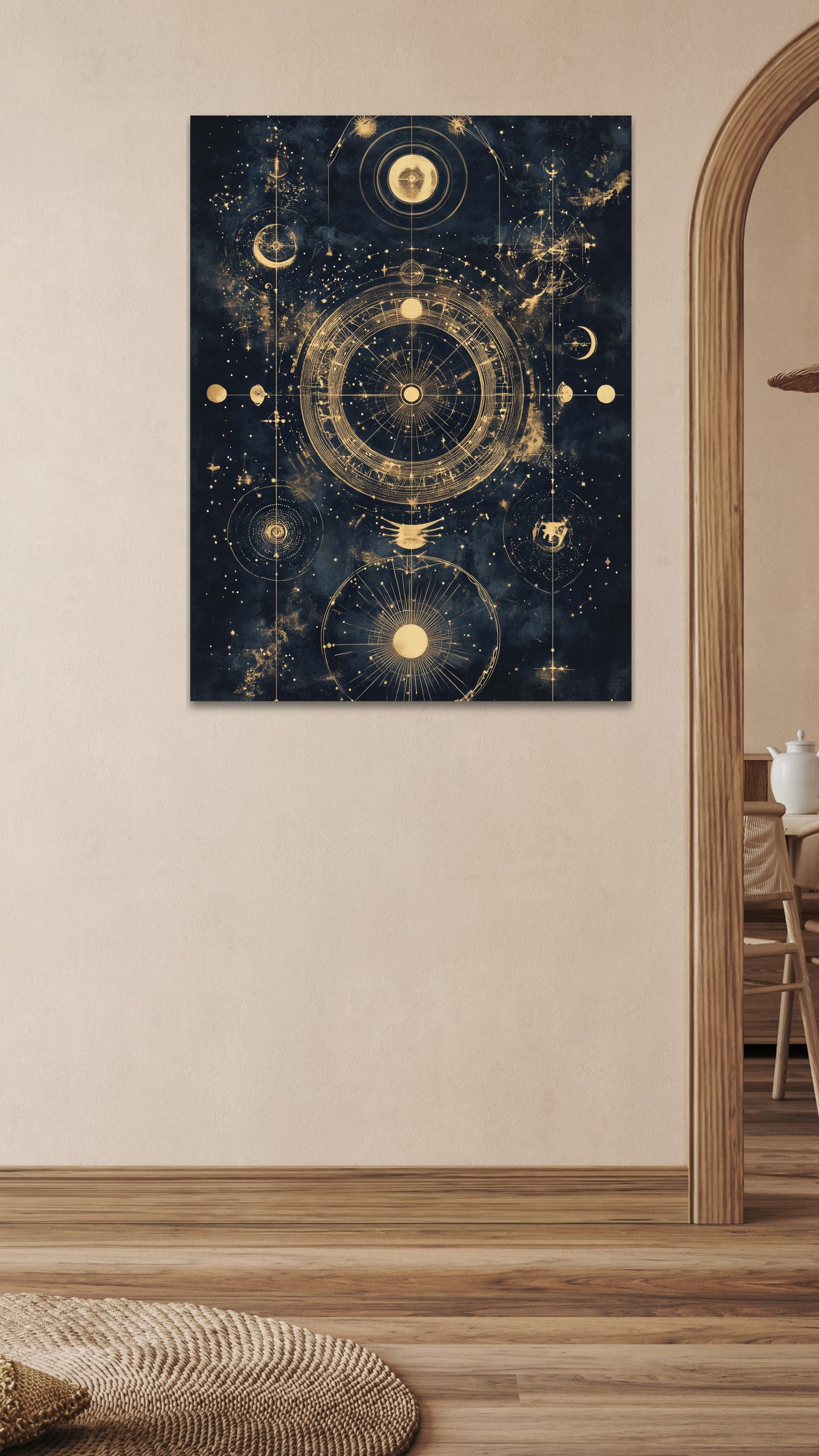 Gemini Zodiac Canvas Print (May 21 - June 20) | Vibrant & Dynamic Art