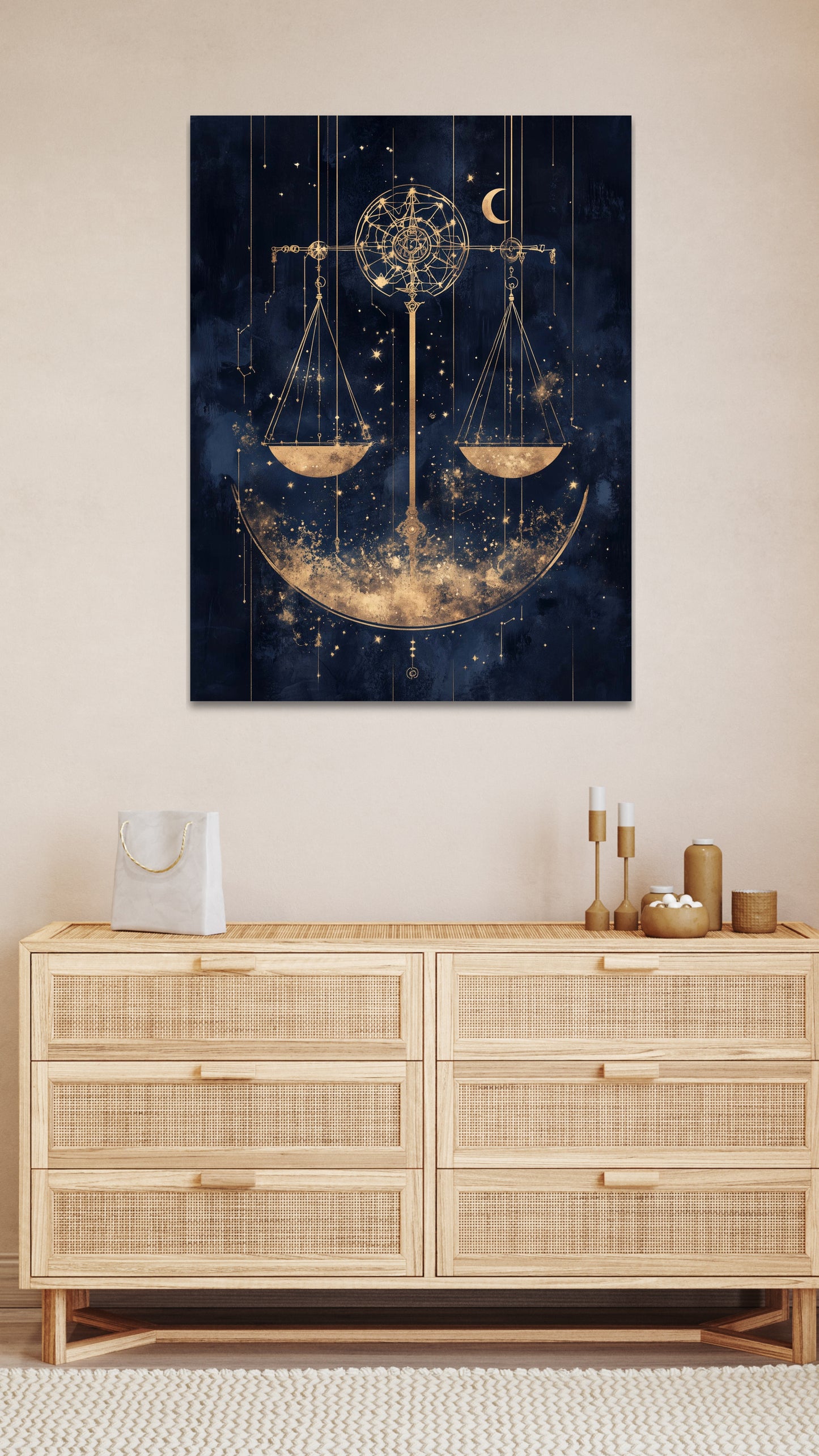 Libra Zodiac Canvas Print (September 23 - October 22) | Harmonious & Artistic Art