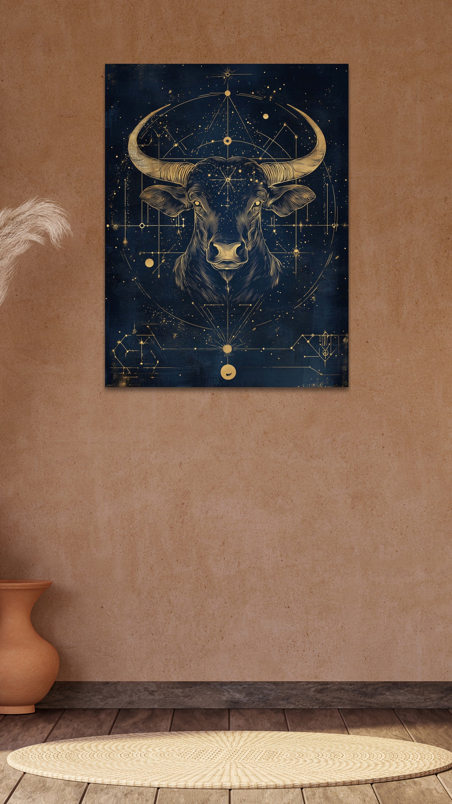 Taurus Zodiac Canvas Print (April 20 - May 20) | Grounded & Elegant Art