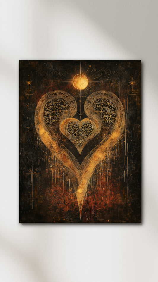 Twin Flames Canvas Print – The Ultimate Symbol of Eternal Love