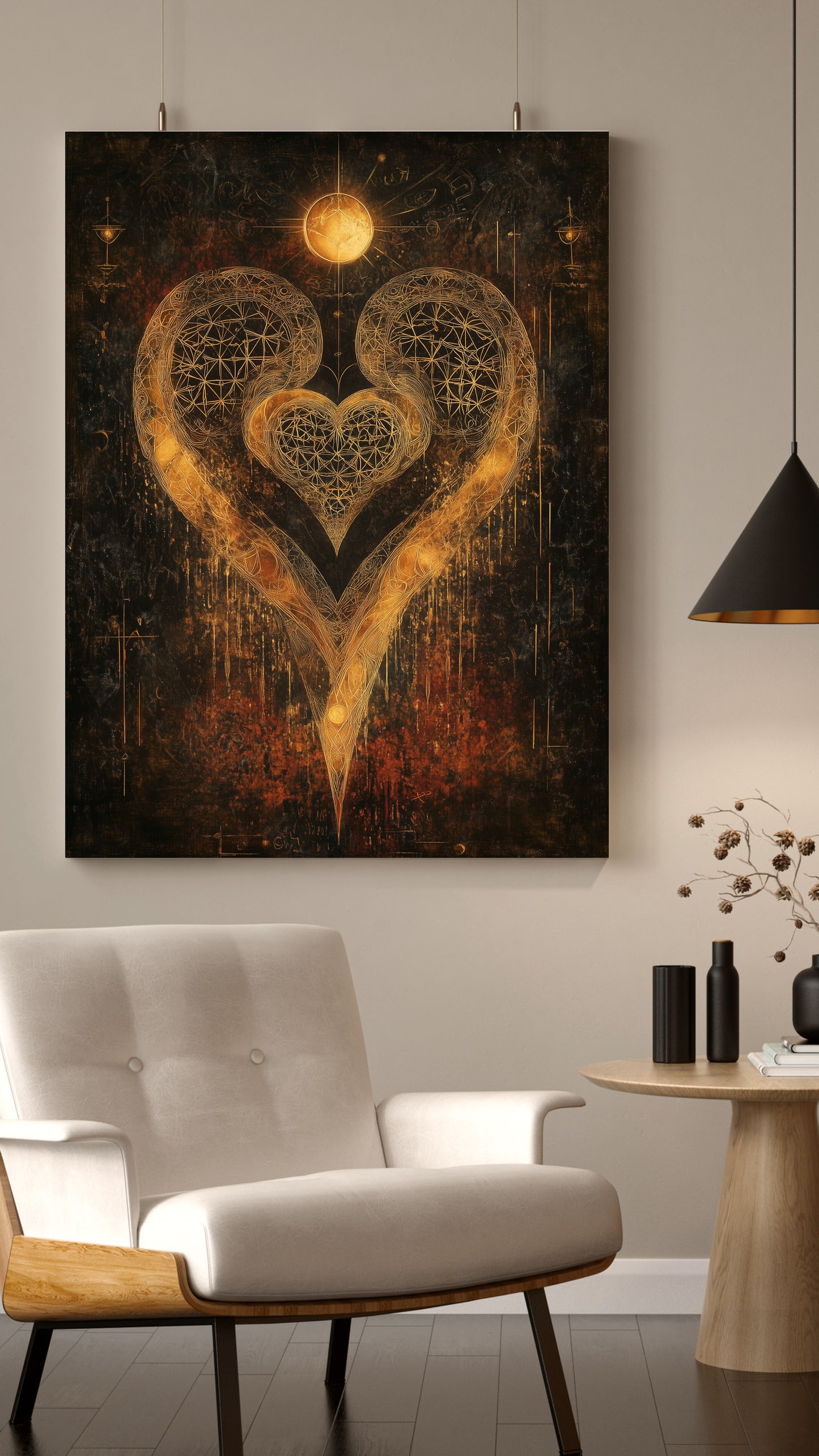 Twin Flames Canvas Print – The Ultimate Symbol of Eternal Love