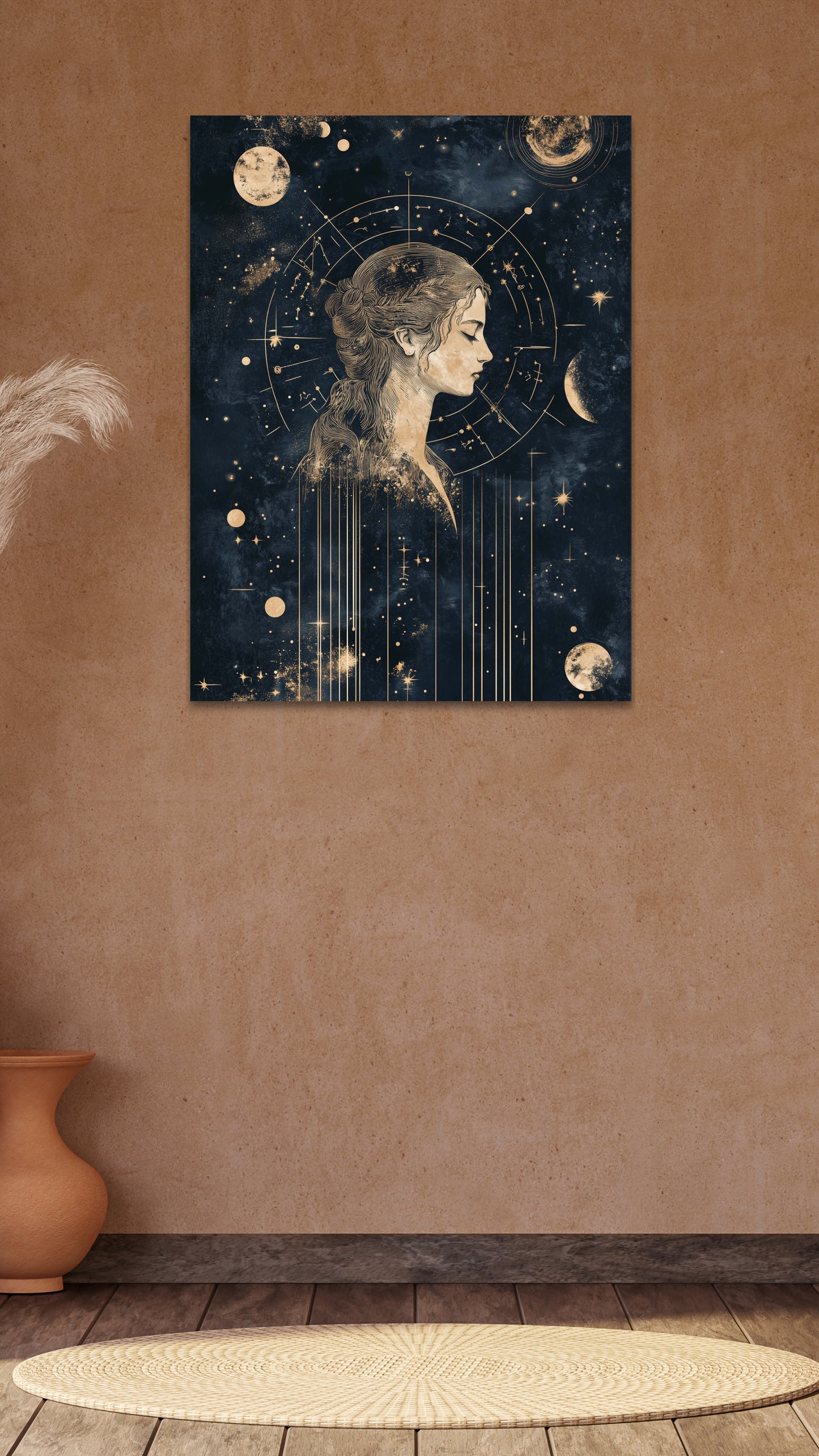 Virgo Zodiac Canvas Print (August 23 - September 22) | Detailed &amp; Elegant Art