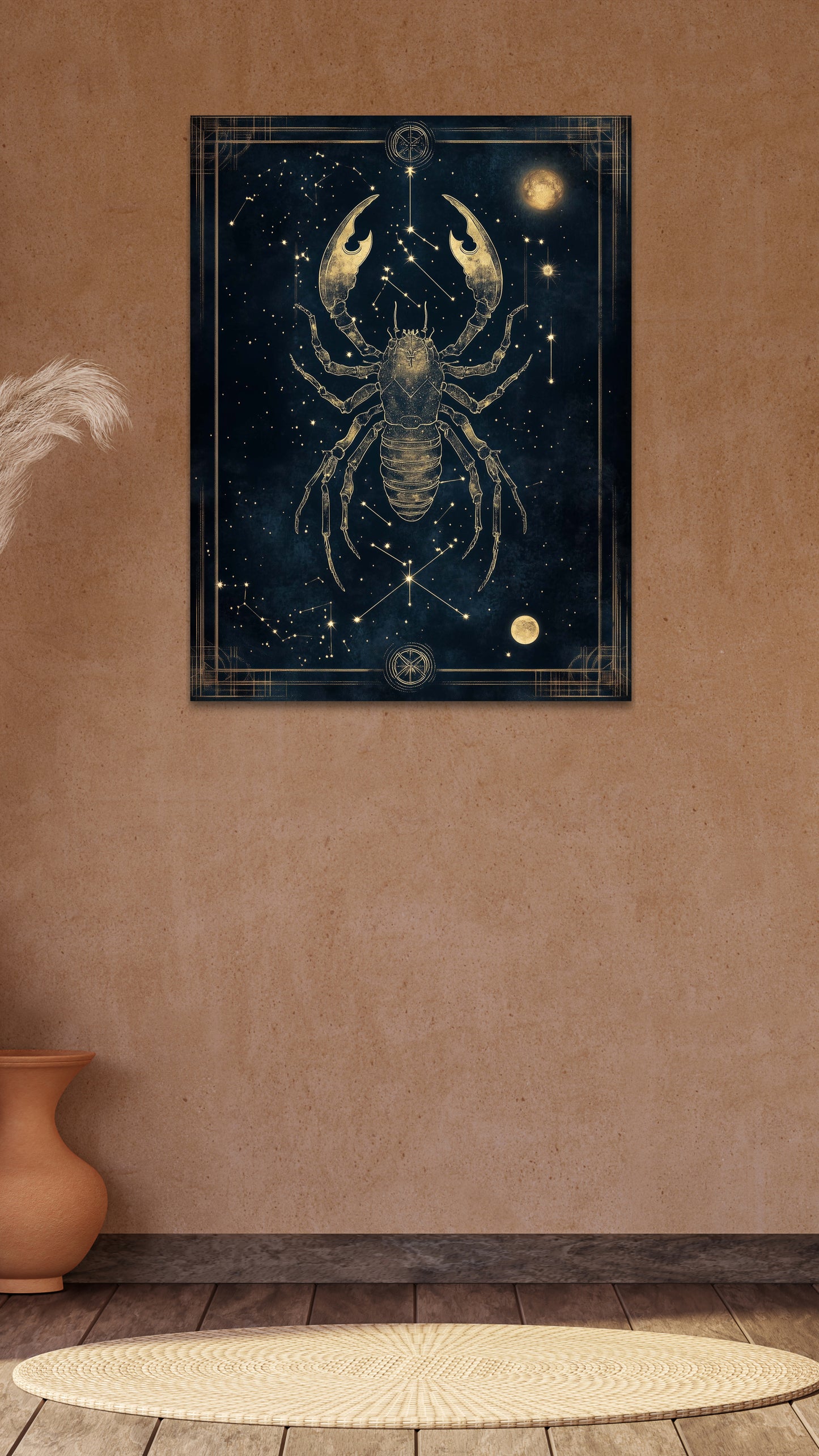 Scorpio Zodiac Canvas Print (October 23 - November 21) | Intense &amp; Mysterious Art