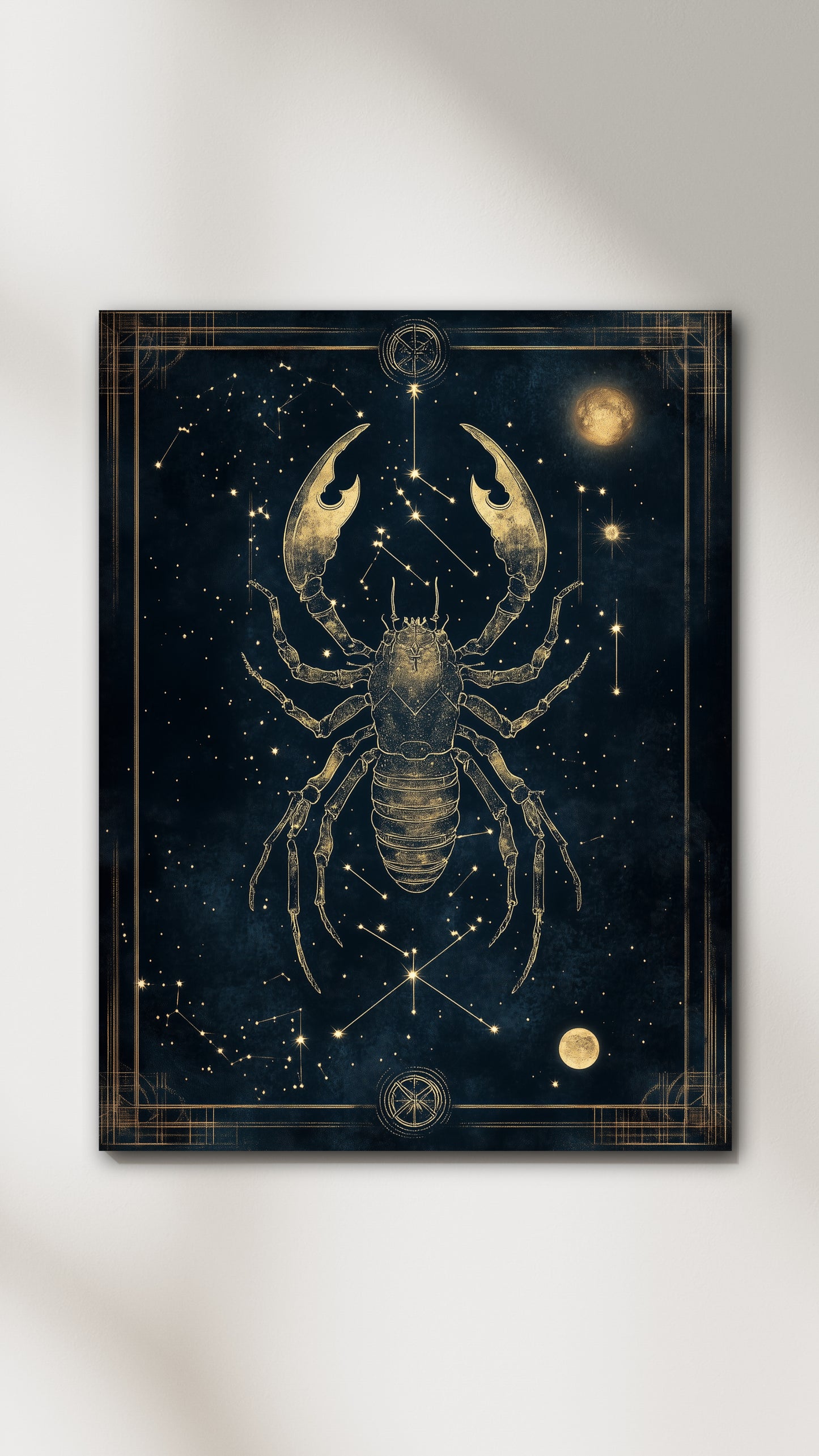 Scorpio Zodiac Canvas Print (October 23 - November 21) | Intense &amp; Mysterious Art